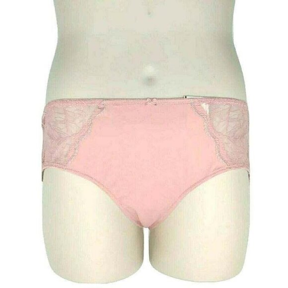 INC International Concepts Womens Lace Inset Hipster Panties Pink Size 1X NEW - Picture 1 of 7